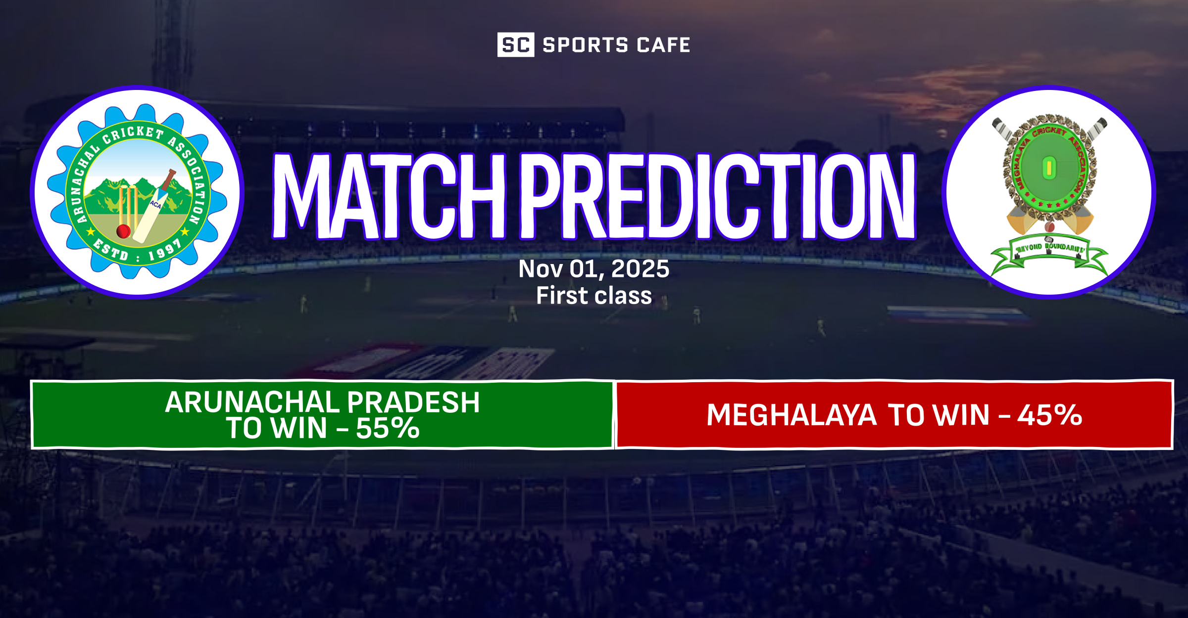 Arunachal Pradesh vs Meghalaya